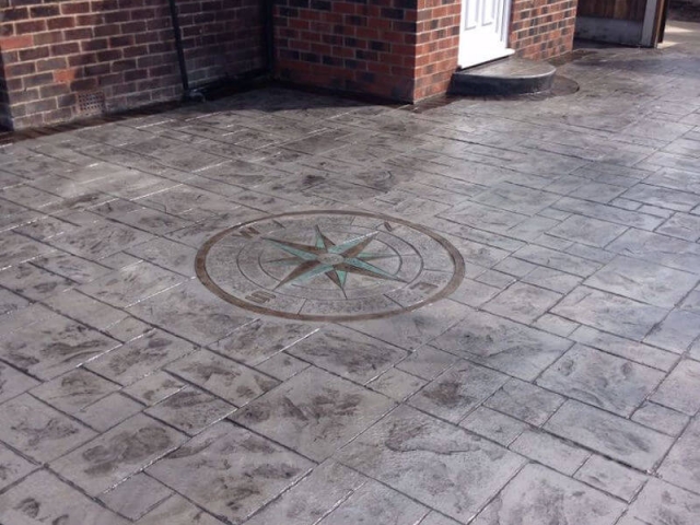 Resealed driveway to the front and side of a house