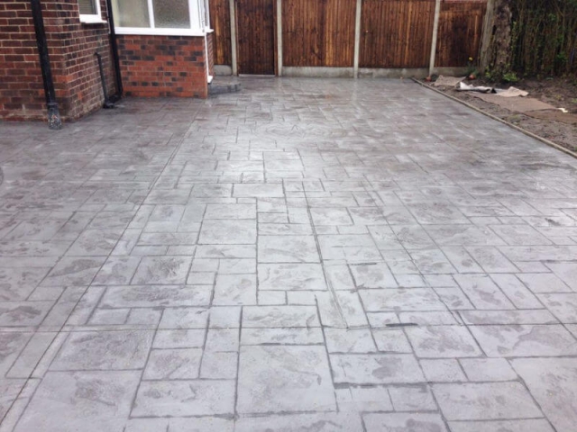 Resealed driveway to the front and side of a house