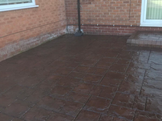 Patio resealed in Gatley