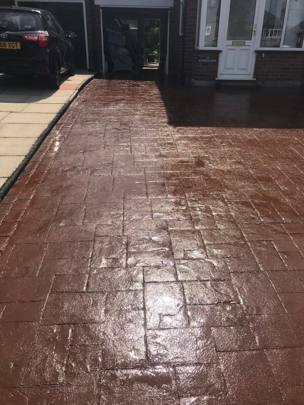 Driveway resealed in Timperly Altrincham