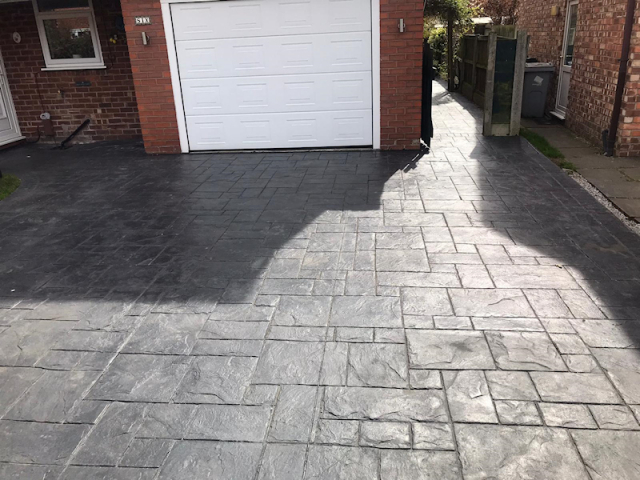 Before the Driveway and Patio Reseal in Wilmslow