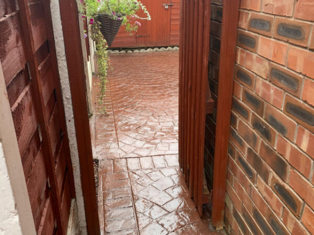 After - Driveway cleaned and resealed in Stretford
