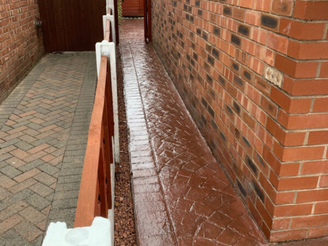 After - Driveway cleaned and resealed in Stretford
