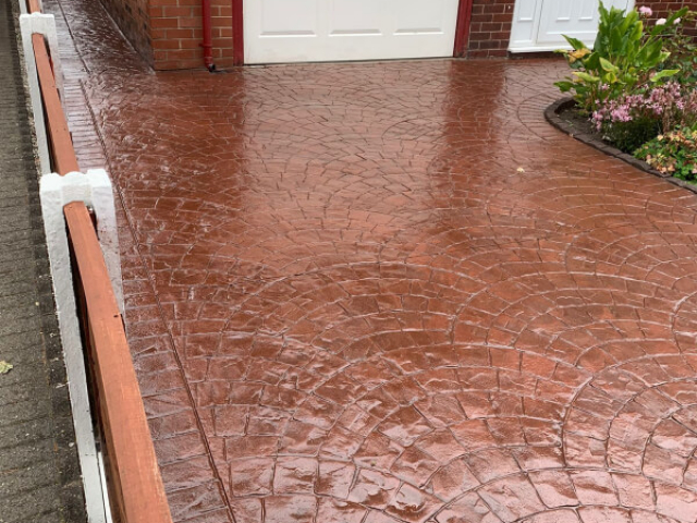 After - Driveway cleaned and resealed in Stretford