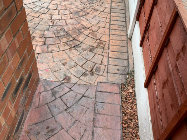 Before - Driveway cleaned and resealed in Stretford