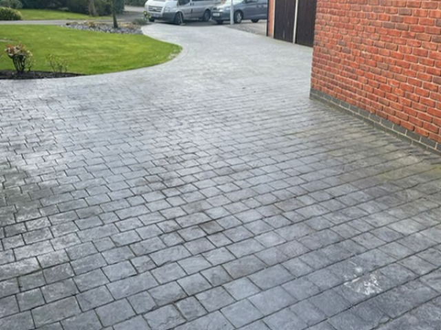 Before - Driveway cleaned and resealed