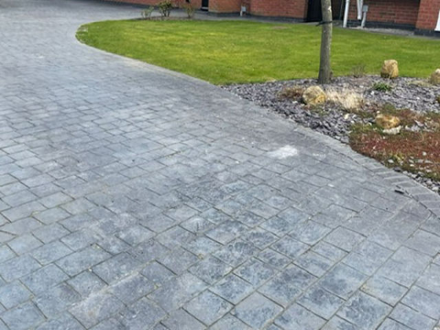 Before - Driveway cleaned and resealed